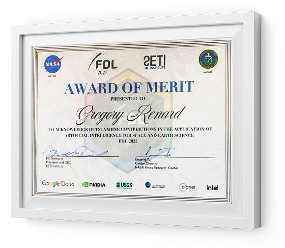 2022 NASA FDL Applied AI Award of Merit