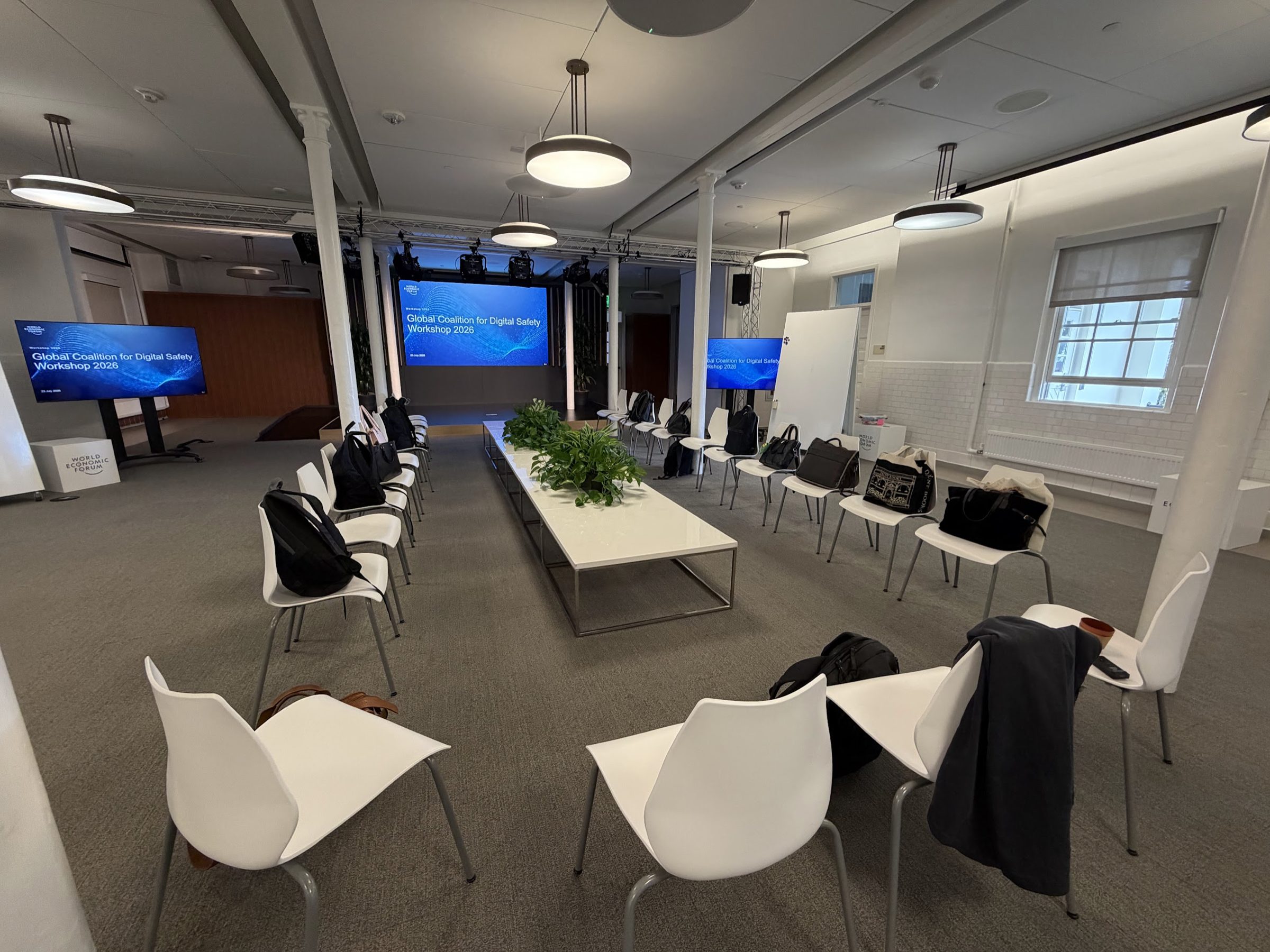 The workshop room at the WEF Presidio Forum office, San Francisco